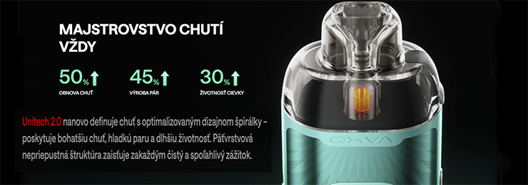 OXVA VPRIME nova vylepšená technologia pre chut a životnosť